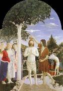 Piero della Francesca Baptism of Christ oil painting